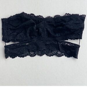 Free People Black Lace Bandeau